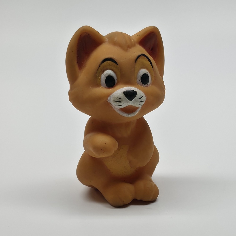 1988 Disney McDonalds Oliver & Company Oliver Orange Cat Fingerpuppet Toy